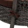 Sadovaya chair of artificial rattan 60x70x80cm wenge with a pillow
