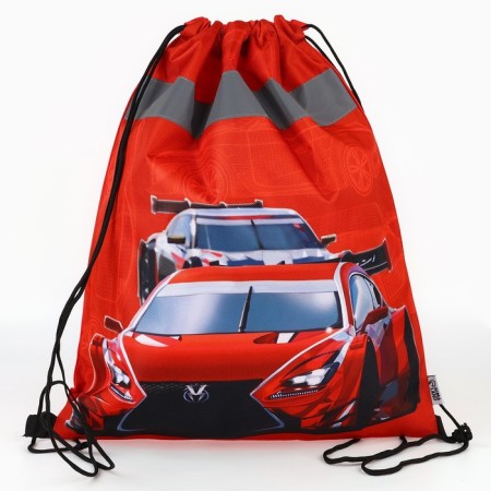 A bag for shoes with a reflective element "Racing" 30 x 40 cm-11