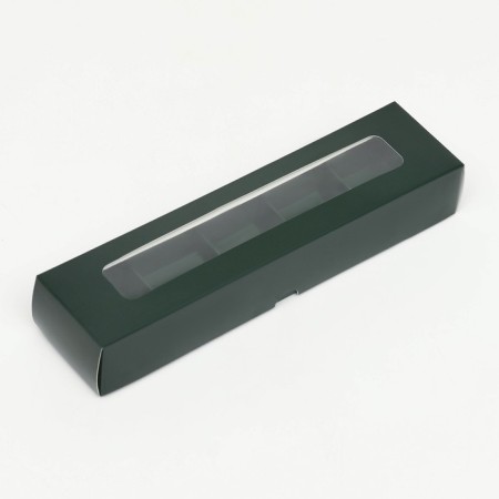 Folding box under 5 sweets, 22 x 5.5 x 3.5 cm, emerald-1