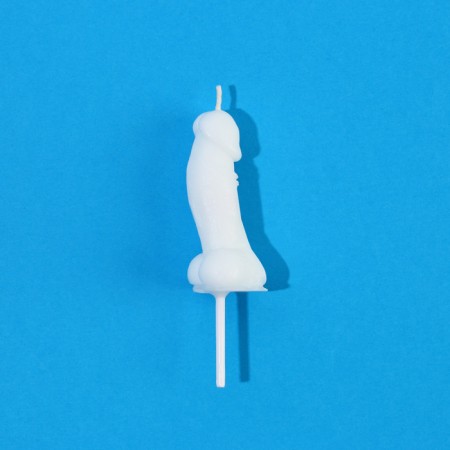 Candle in the cake 18+, white, 2 x 4.5 cm-2