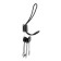 Hook furniture tundra TKD009, two -rod, black, 5 pcs