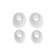 Headphones Perfeo Duo Pro, TWS, wireless, vacuum, microphone, BT 5.3, 300 mAh, white