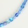 Busins ​​made of natural stone "Cat Eye", set 46 pcs., Size 1 pc. - 8 mm, matte blue