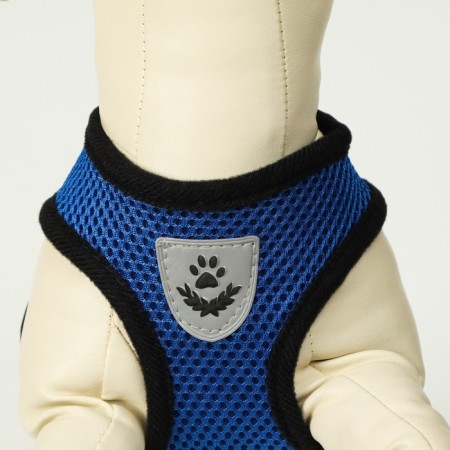 A set of ammunition with a soft harness and a reflective patch, m, Osh 26 cm, OG 36-44 cm, blue 76143-5
