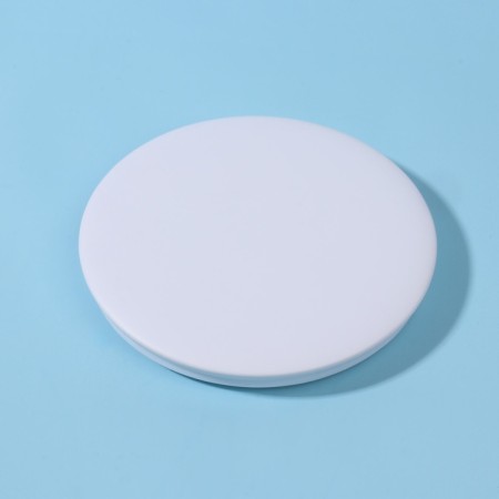 Folding mirror, D 7.5 cm, white color-5