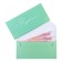 Money envelope "Congratulations!" Soft-tach, light green background, 8.3 x 16.2 cm