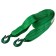 Ribbon skyway, 6 tons, 5 m, 2 hooks, reinforced, green