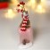 Polystone souvenir "Olesha in a striped scarf and down skirt" MIX 14x5x5 cm