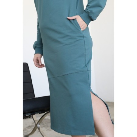 Female dress, size 52, turquoise color-7
