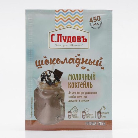 Dairy cocktail "S. Pudov ", chocolate, 30 g