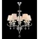 Maytoni Mod560-05-N Smuso, 580x580x1010 mm, E14, 5x40W, Nickel color