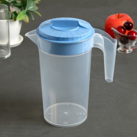 A jug with a lid, 1.2 l, color mix