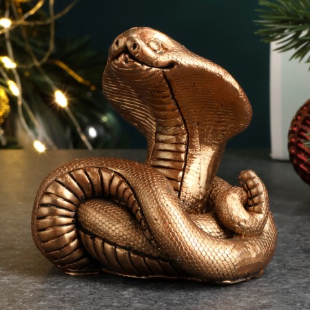 Figure "Cobra" bronze, 6x7x5cm-1