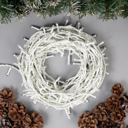 Garland "thread" 20 m, IP44, white thread, 200 LED, glow blue, 8 modes, 220 V-1