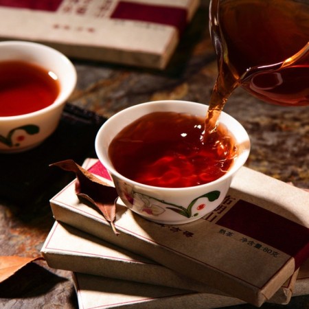 Chinese sustained tea "Shu Puer Bulang Shan", 80 g, 2020-6
