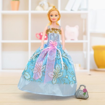 Milena doll in a magnificent dress with accessories, mix-10
