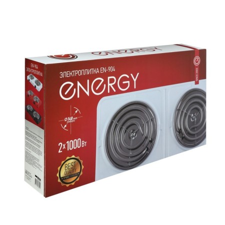 Electric tile Energy EN-904B, 2000 watts, 2 burners, black-4