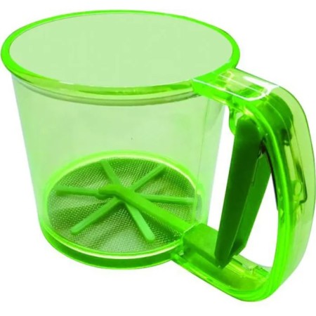 Bekker mug-Sito, 0.55 l, with a measured scale, size 15x11x10 cm, green color