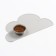 Silicone rug under the bowl "Cloud", 48 x 27 cm, gray