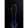 Sexus Glass anal phalloimitator, glass, blue color, 13 cm