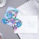 Birthday card!" Congrev, embossing, bouquet, envelope, blue background, 19.4x12.5 cm