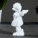 Figure "Angel with a rose" acrylic 4x6x12cm