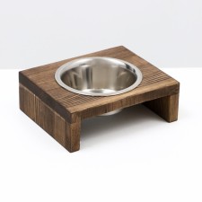 The stand is single with bowls, metal 16 x 14.5 x 6.5 cm 450 ml