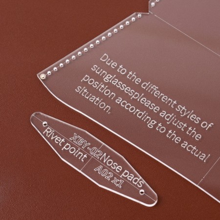 Set of patterns "Case for glasses", 17 × 8 × 0.5 cm, 2 pcs, acrylic-2