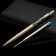 Metal handle automatic "Hakki", blue paste 1.0 mm