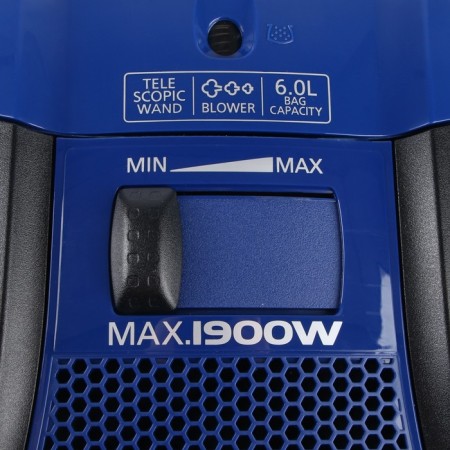 Пылесос PANASONIC MC-CG711A, мешок, 1900/350 Вт, 6 л, 65 дБ, шнур 5 м, синий-2