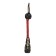 A keychain - a launcher for a spartan knife from a paracord, black -red, bead - bronze