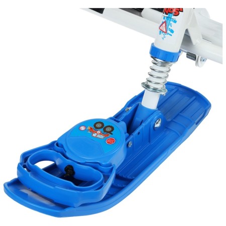 Snow-champion "Timka Sport 4-1", TS4-1/BG, with a back and a seat belt, white/blue color-7