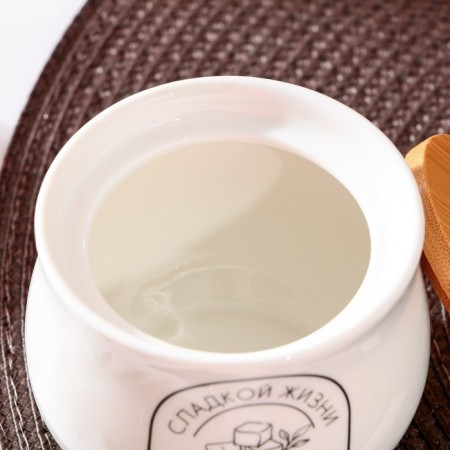 Ceramic miamonds "Sweet life", 230 ml, white color-2