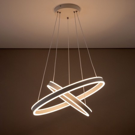 Suspended Citilux “duet” CL719640, 60x60x17 cm, 1x108W, LED, white color-2