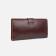 Male purse on a magnet, department for bills, for maps, for coins, brown color