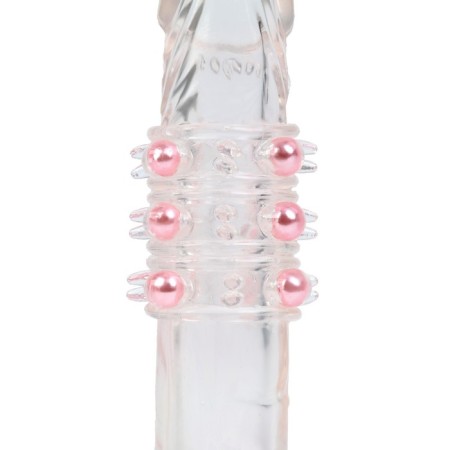 A set of nozzles of massage, stimulating, with a vibro -ring, gel silicone, 5 pcs-8