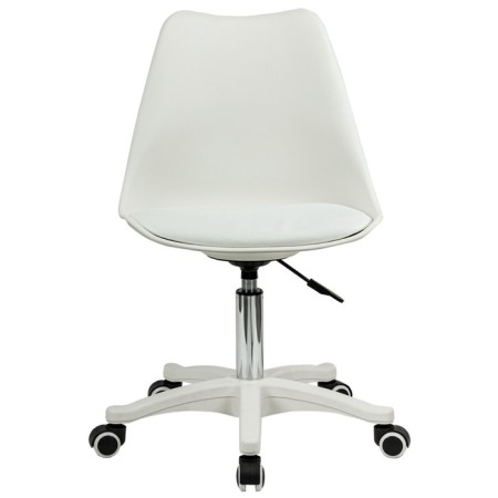Armchair for operator Brabix Eames MG-310 PL, white plastic, eco-leather white-2