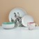 A set of dishes for 4 persons "Easter. Forest characters ”, 16 objects: 4 plates 23 cm, 4 bowls 14.5 cm, 4 circles 250 ml, 4 saucers 15 cm.