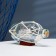 Souvenir ship in a bottle 15x8x9cm, white