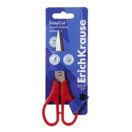 Scissors 13.5 cm Erichkrause "Easycut", double sharpening, mix, euro suspension-9