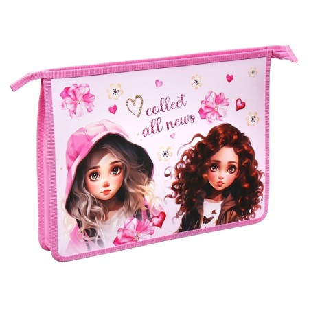 A4, 340 x 245 x 75 mm, zipper on the top, plastic, Hatber "curls"-1