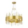 Suspended chandelier ST LUCE. SL1633.203.12. Olvera. 12x40 watts, E14, 60x60x37 cm, matte gold color