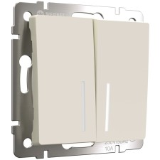 Two -clavy passage circuit breaker with backlight (ivori matt) W1122162