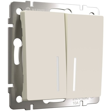 Two -clavy passage circuit breaker with backlight (ivori matt) W1122162