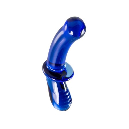 Satiffyer Double Crystal bilateral phallimitator, 19.5 cm, glass, blue color-9