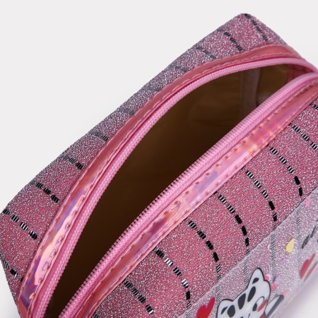 Lightning cosmetic bag, pink color-2
