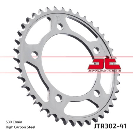 General star JT SPROCKETS JTR302-41, chain 530, 41 teeth