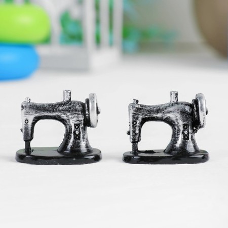 Miniature puppet "sewing machine", set 2 pcs, size 1 pc: 2.5 × 1.6 × 1.7 cm-2