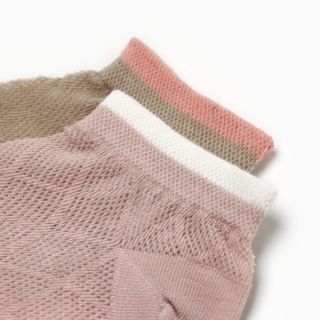 Set of female socks KAFTAN 2 pairs, p. 36-39 (23-25 ​​cm), pink/green-3