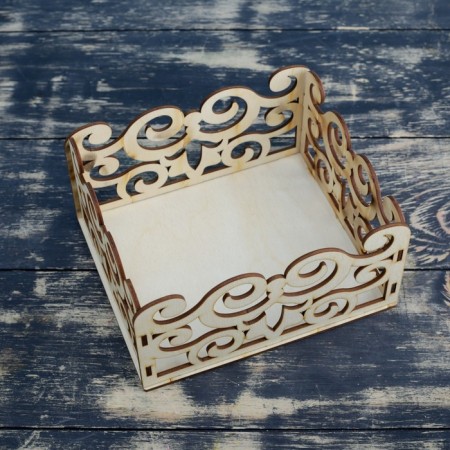 Kashpo wooden 17.5 × 15 × 9 cm desktop "monogram", natural give beautifully-1